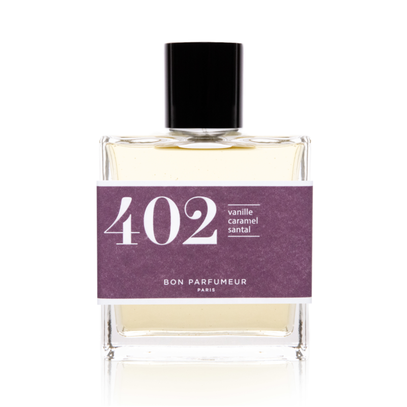 Eau de parfum 402: vanilla, toffee and sandalwood