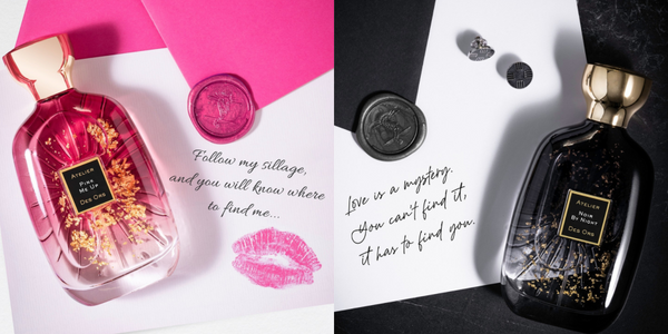 Two new captivating fragrances by Atelier Des Ors: PINK ME UP and NOIR BY NIGHT