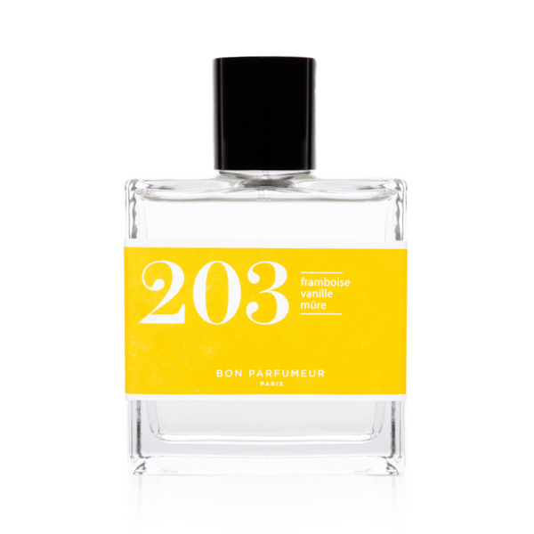 Eau de parfum 203: raspberry, vanilla and blackberry